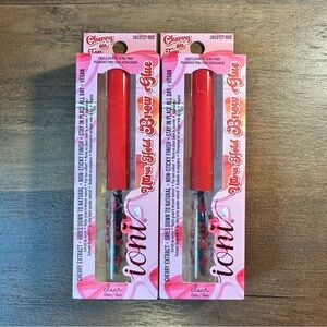 Ioni Cherry On Top Ultra Hold Brow Glue•Cherry Babe~Clear~ Cherry Extract 2 Pack